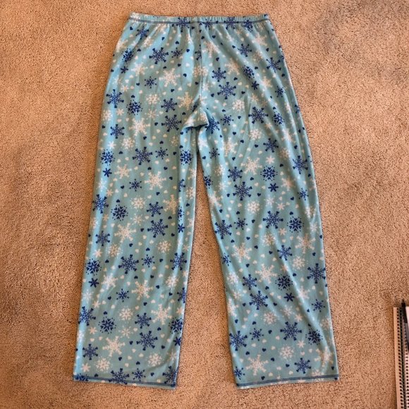 Women's Jenni Intimates Flannel Soft Comfortable Snowflake PJ Bottoms Pants - Picture 6 of 9